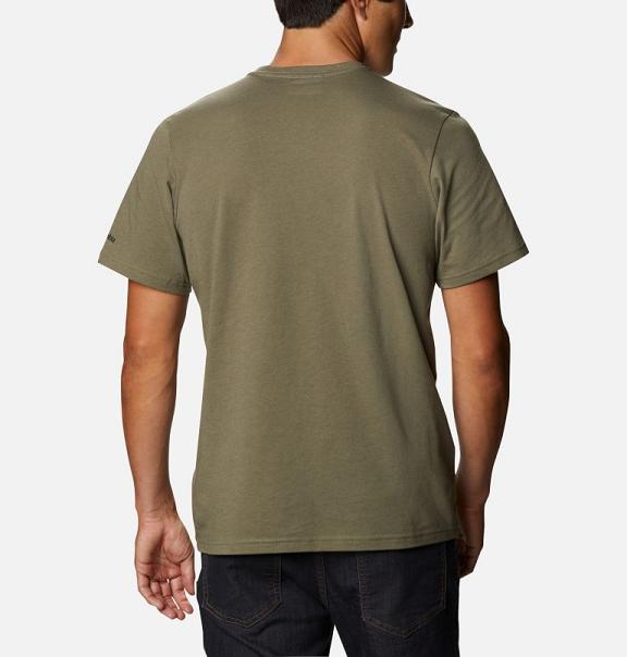 Columbia Alpine Way T-Shirt Green For Men's NZ19073 New Zealand